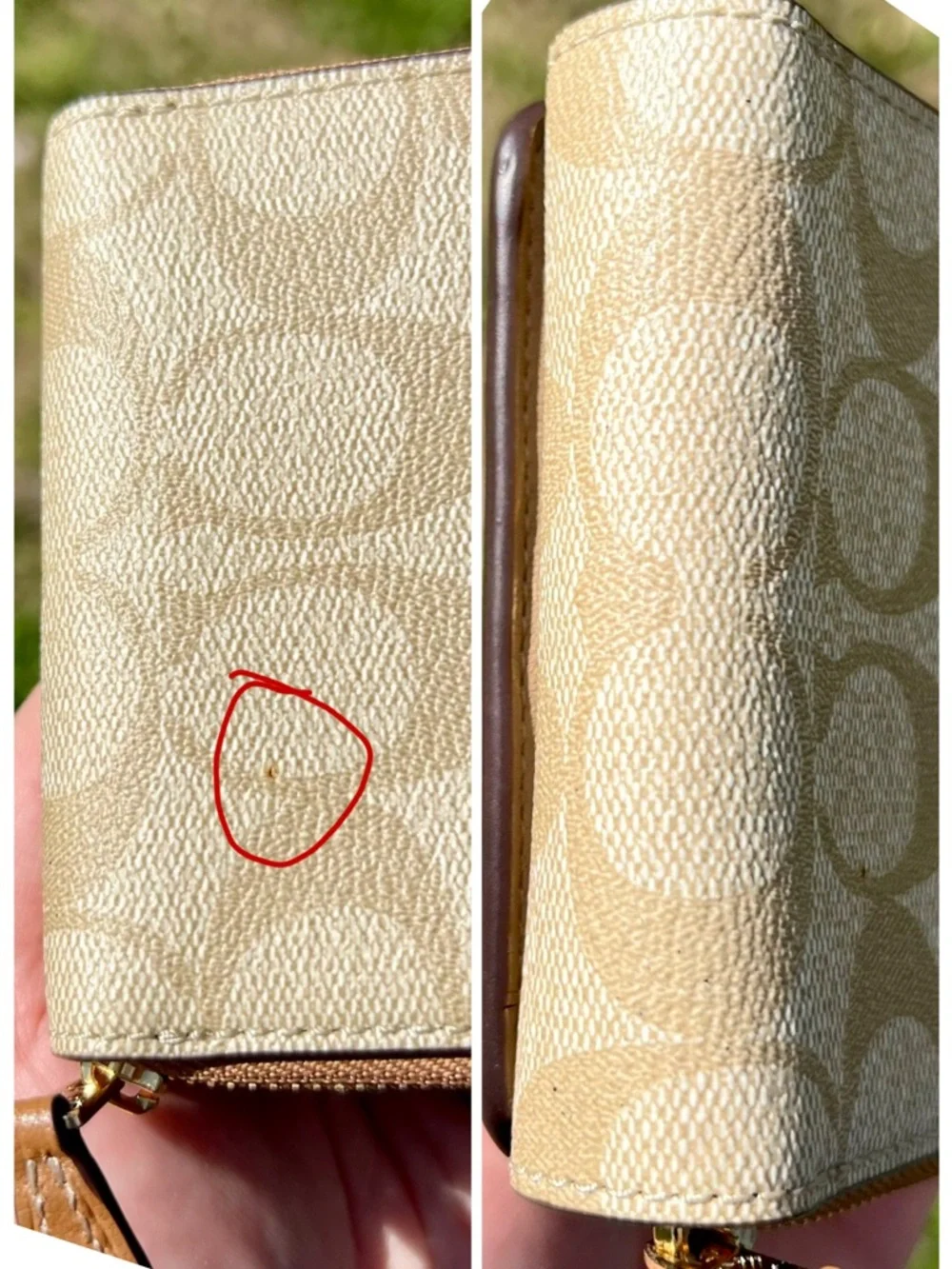 Coach Klare Crossbody Bag & Matching Tri-fold Wallet - Chalk/Glacier White Multi - Picture 12 of 12